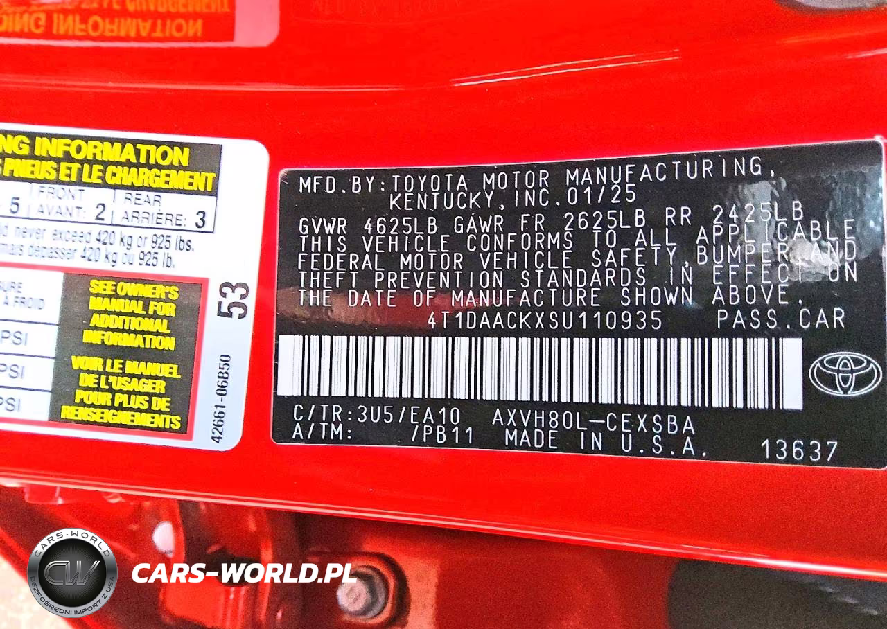 2025 Toyota Camry Se VIN:4T1DAACKXSU110935 - 12