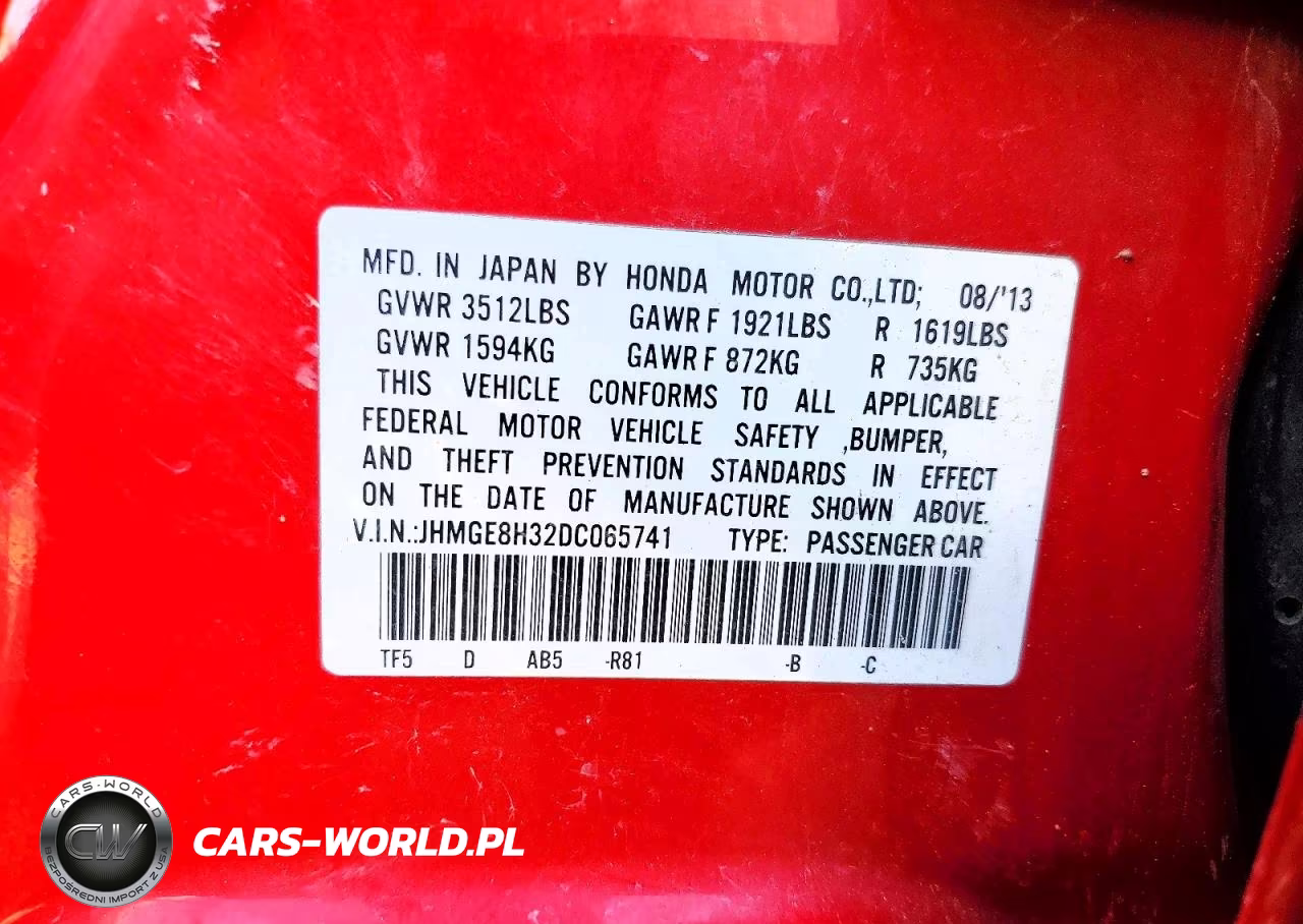2013 Honda Fit VIN:JHMGE8H32DC065741 - 13