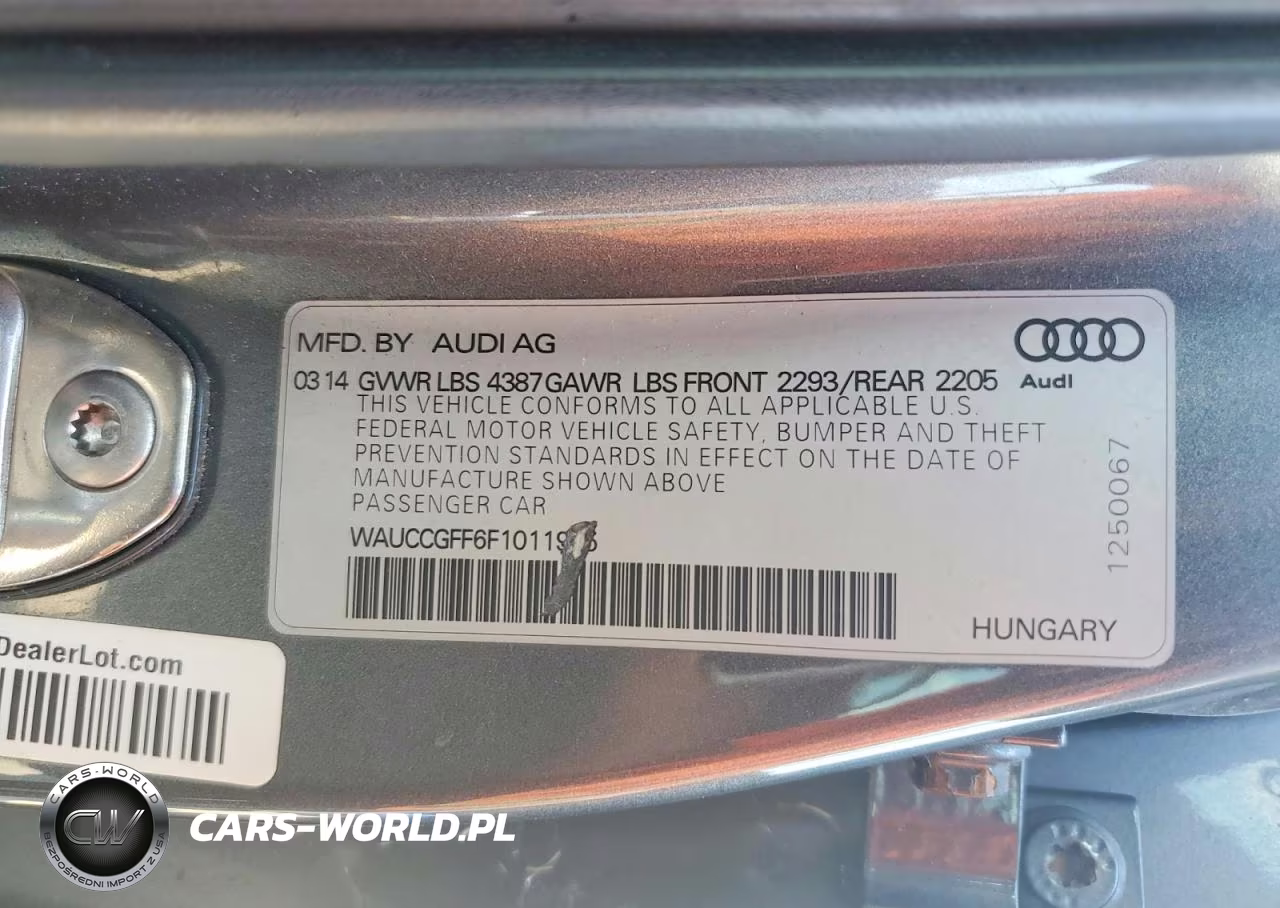 2015 Audi A3 Premium Plus VIN:WAUCCGFF6F1011965 - 12