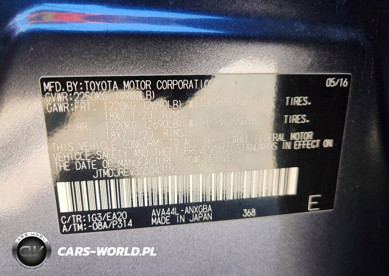 2016 Toyota Rav4 Hv Limited VIN:JTMDJREV3GD043192 - 13