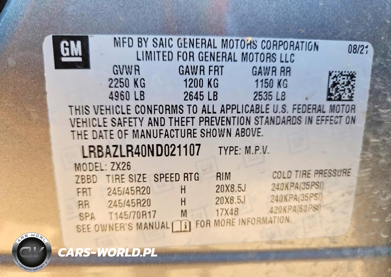 2022 Buick Envision Preferred VIN:LRBAZLR40ND021107 - 14