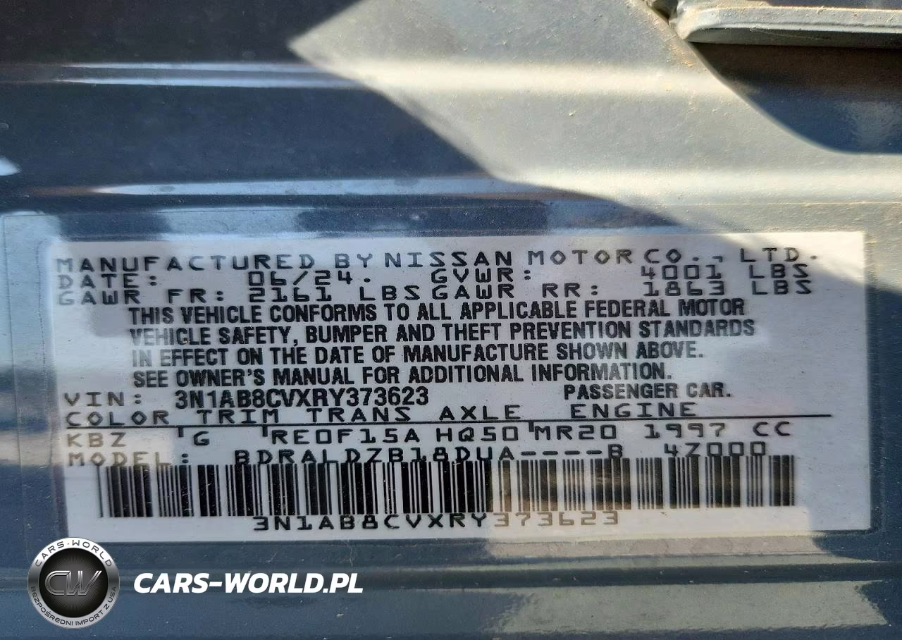2024 Nissan Sentra Sv VIN:3N1AB8CVXRY373623 - 13