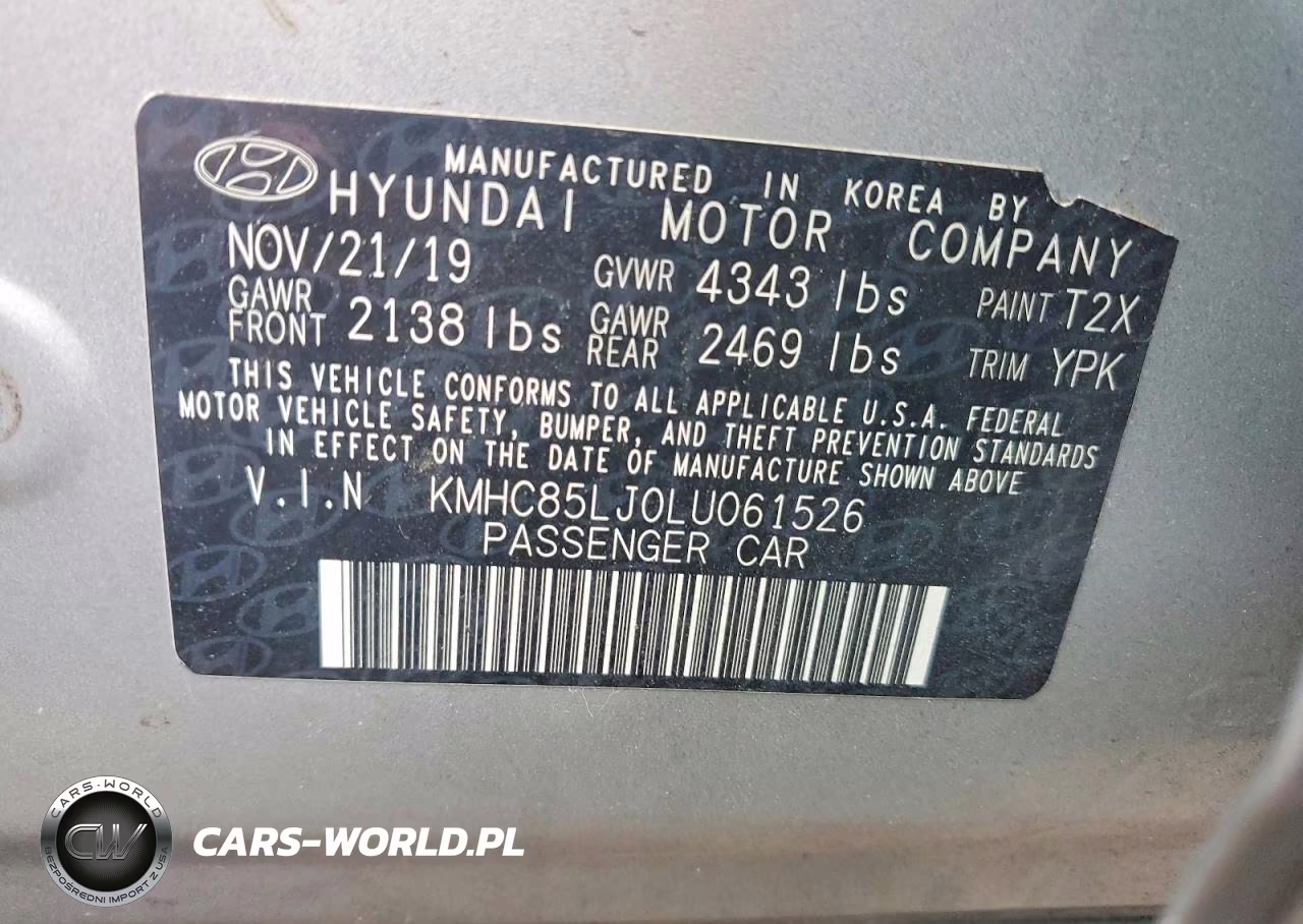 2020 Hyundai Ioniq Limited VIN:KMHC85LJ0LU061526 - 12