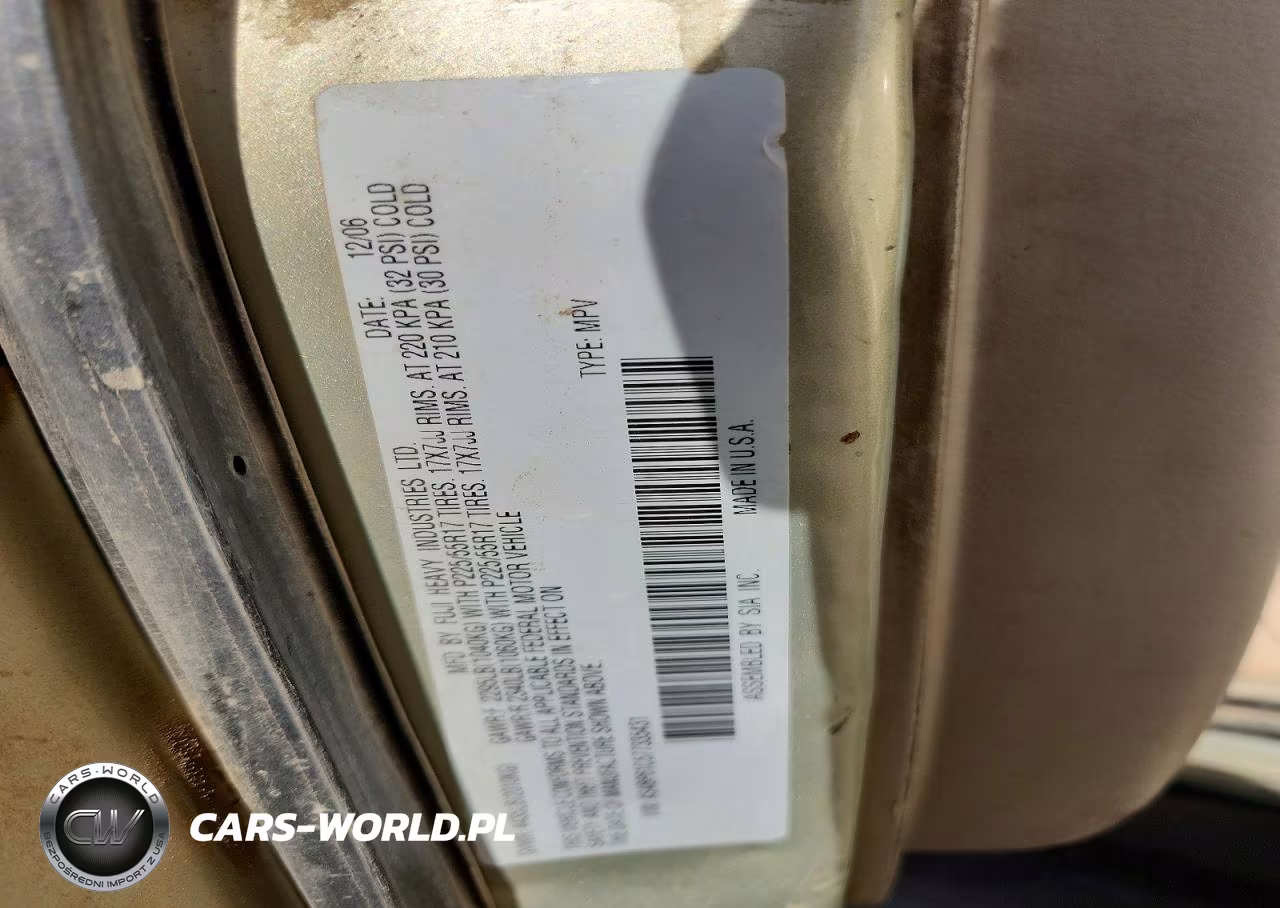 2007 Subaru Outback Outback 2.5I VIN:4S4BP61C577335431 - 12