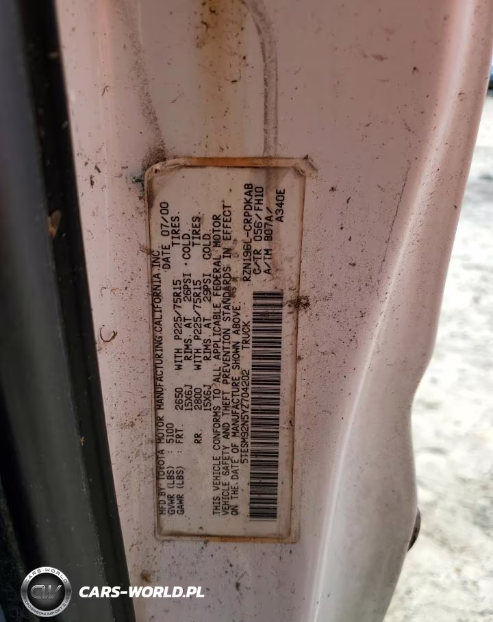 2000 Toyota Tacoma Xtracab Prerunner VIN:5TESM92N5YZ704202 - 12