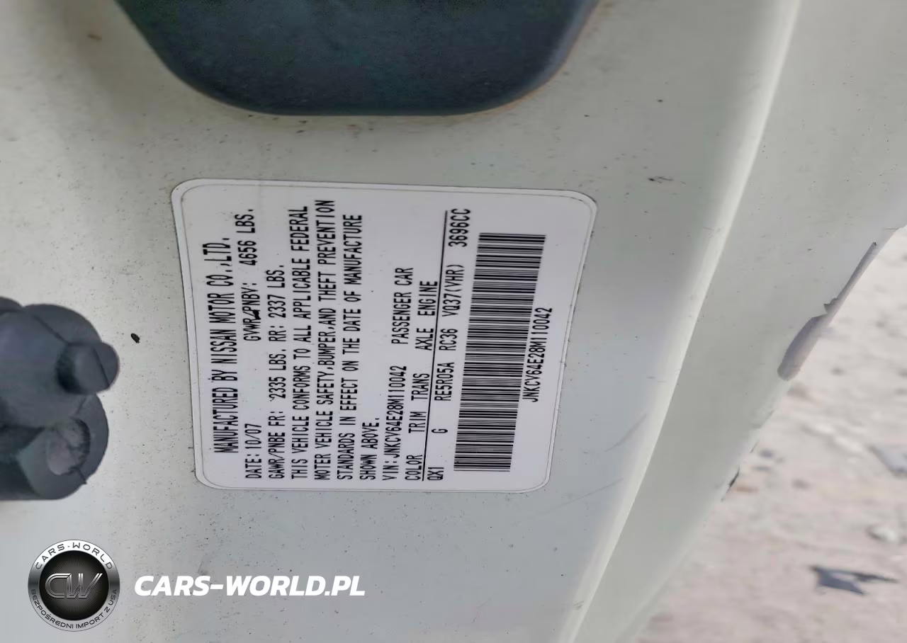 2008 Infi G37 VIN:JNKCV64E28M110042 - 12