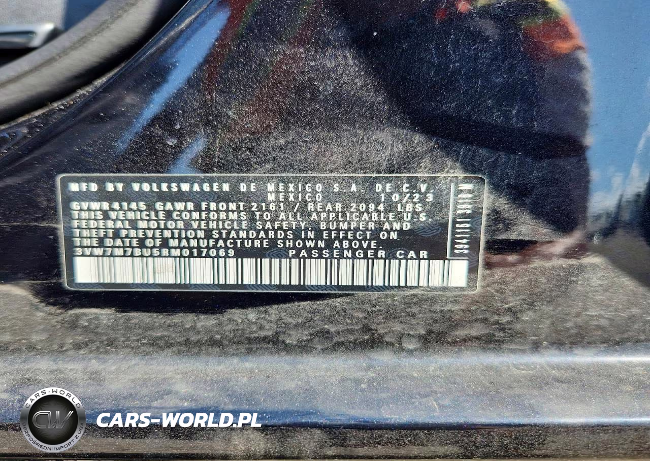 2024 Volkswagen Jetta Se VIN:3VW7M7BU5RM017069 - 12