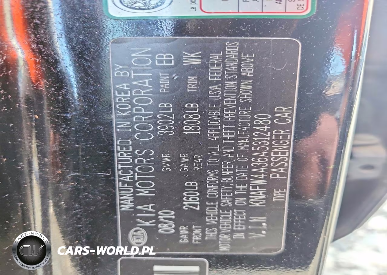 2010 Kia Forte Sx VIN:KNAFW4A36A5312480 - 12