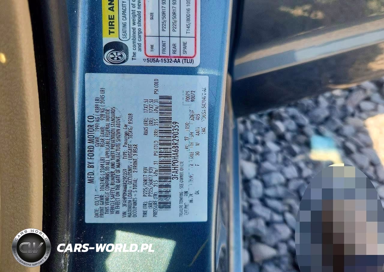 2011 Ford Fusion Se VIN:3FAHP0HA6BR290359 - 12