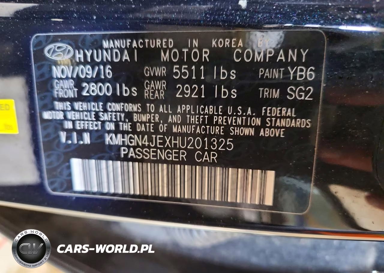 2017 Genesis G80 3.8 VIN:KMHGN4JEXHU201325 - 12