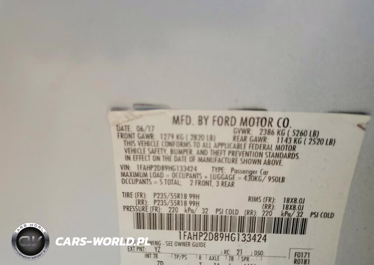 2017 Ford Taurus Se VIN:1FAHP2D89HG133424 - 12