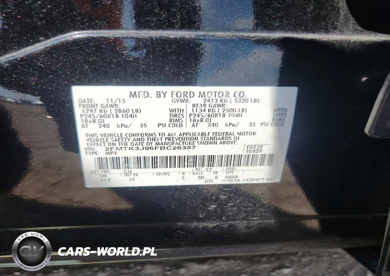 2015 Ford Edge Sel VIN:2FMTK3J96FBC26357 - 13