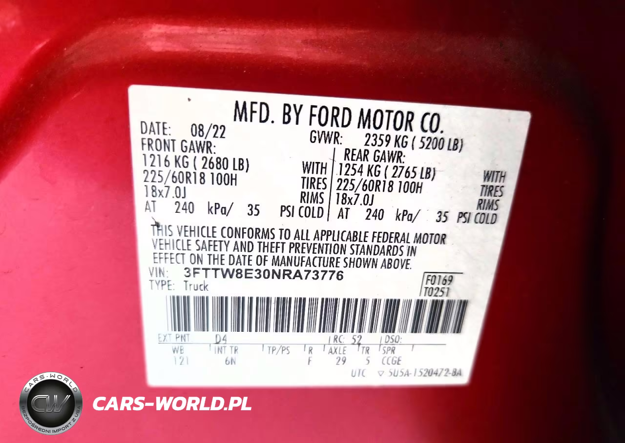 2022 Ford Maverick Xl VIN:3FTTW8E30NRA73776 - 12