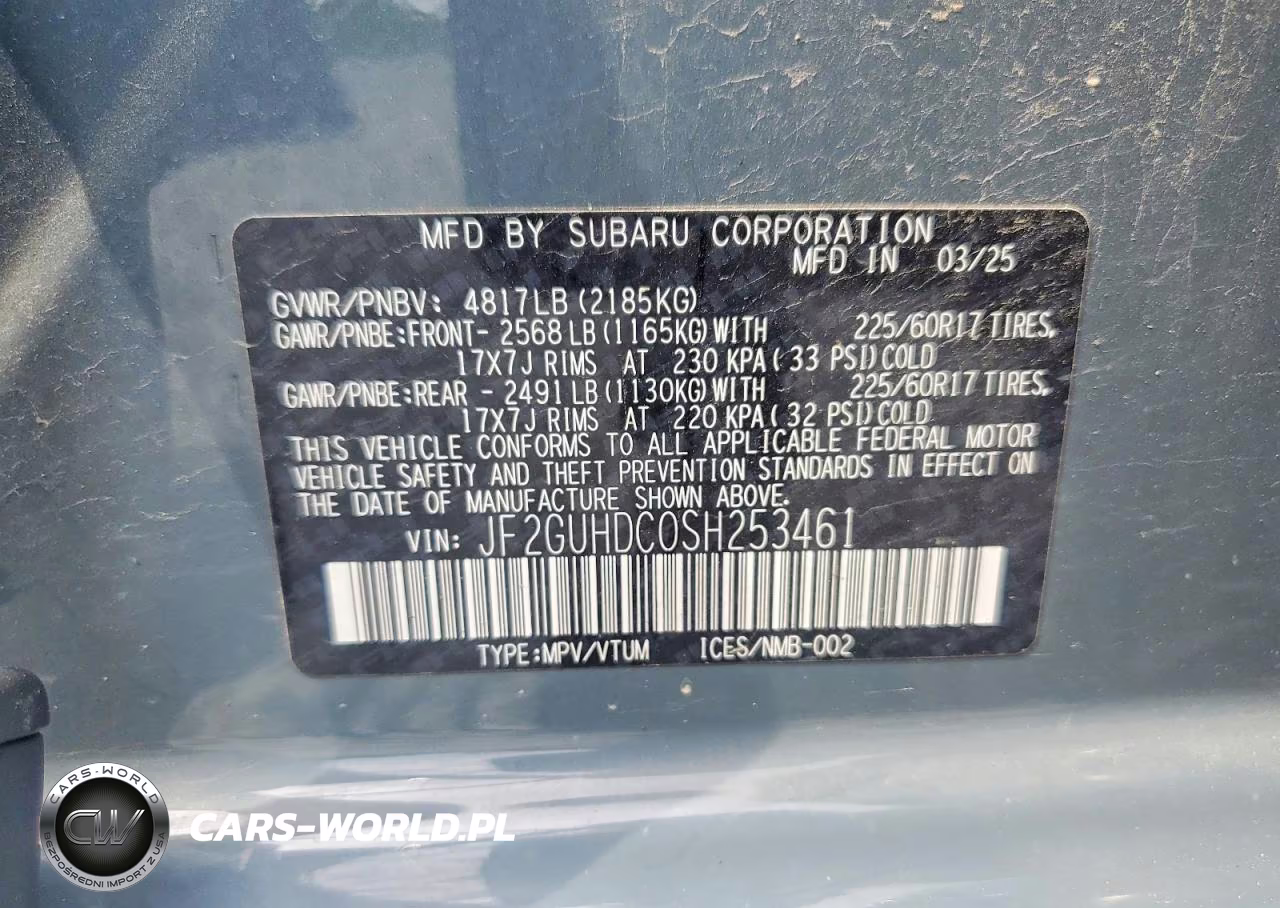 2025 Subaru Crosstrek Premium VIN:JF2GUHDC0SH253461 - 13