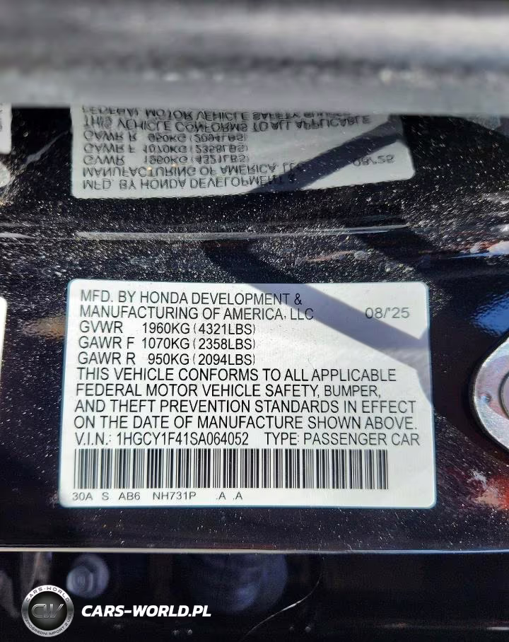 2025 Honda Accord Se VIN:1HGCY1F41SA064052 - 12