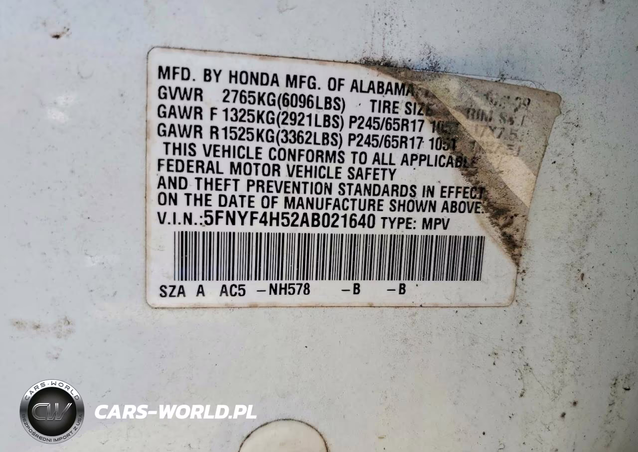 2010 Honda Pilot Exl VIN:5FNYF4H52AB021640 - 13