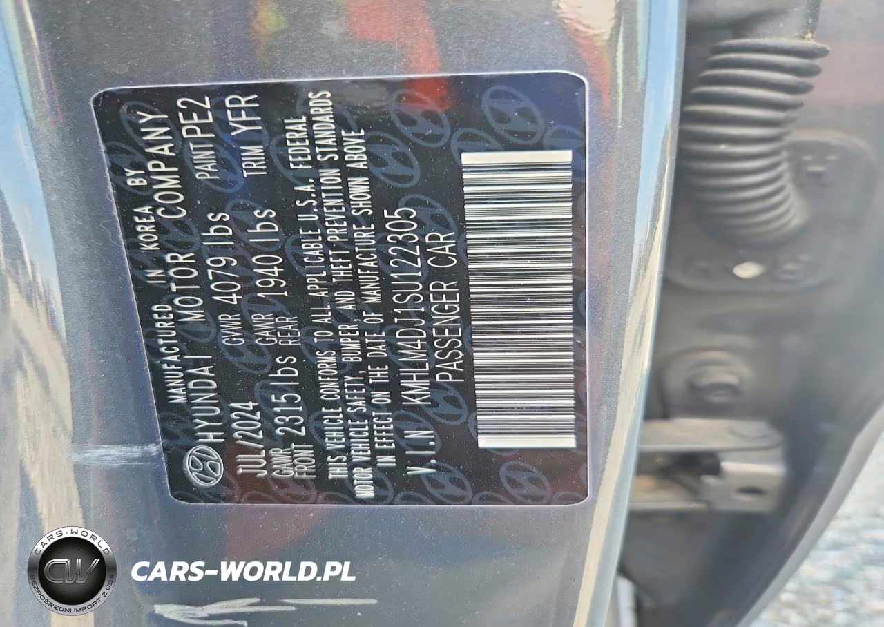 2025 Hyundai Elantra Hybrid Blue VIN:KMHLM4DJ1SU122305 - 13