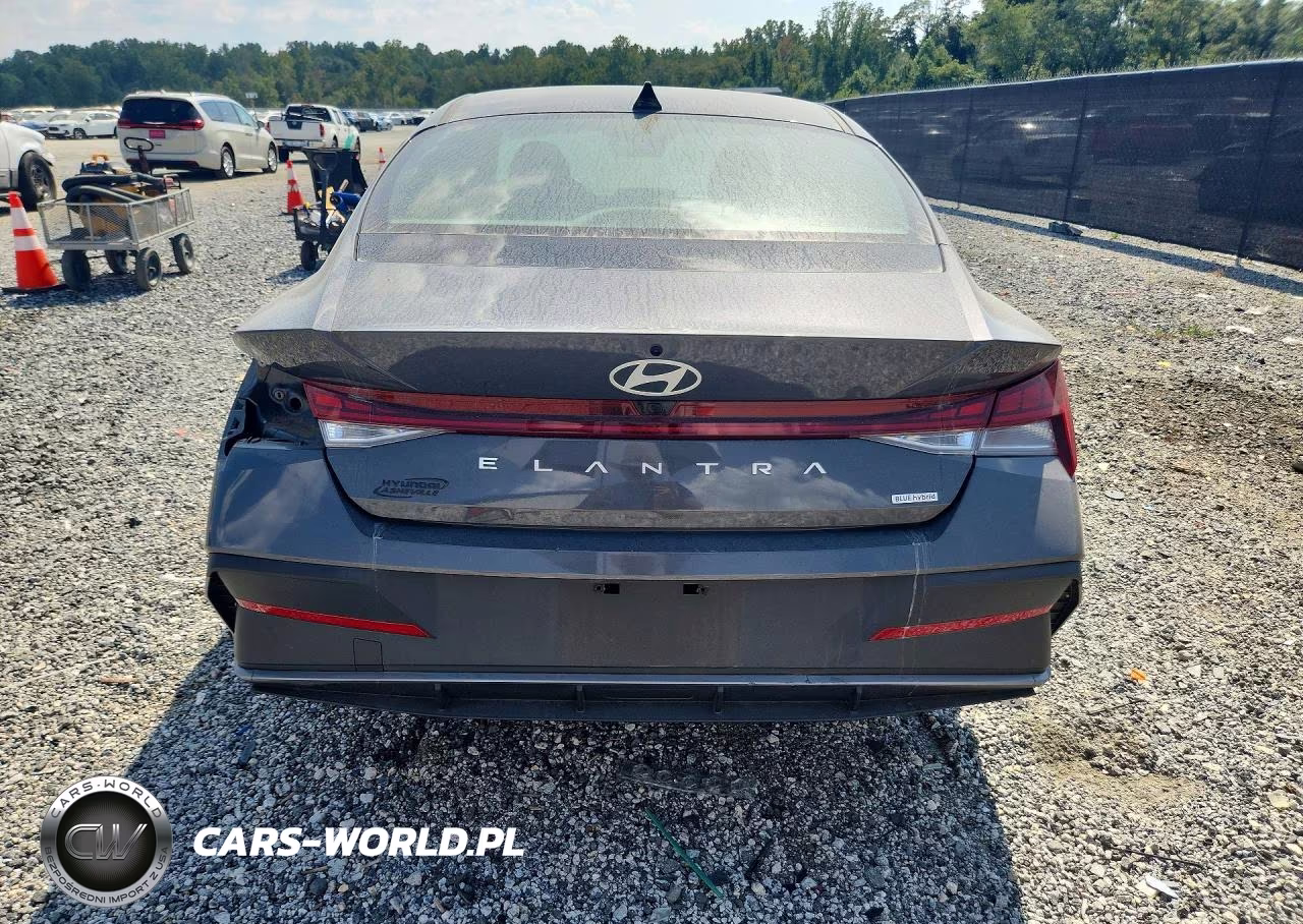 2025 Hyundai Elantra Hybrid Blue VIN:KMHLM4DJ1SU122305 - 6