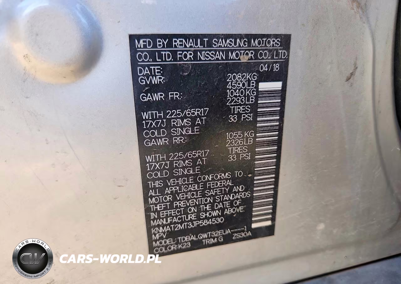 2018 Nissan Rogue Sv VIN:KNMAT2MT3JP584530 - 12