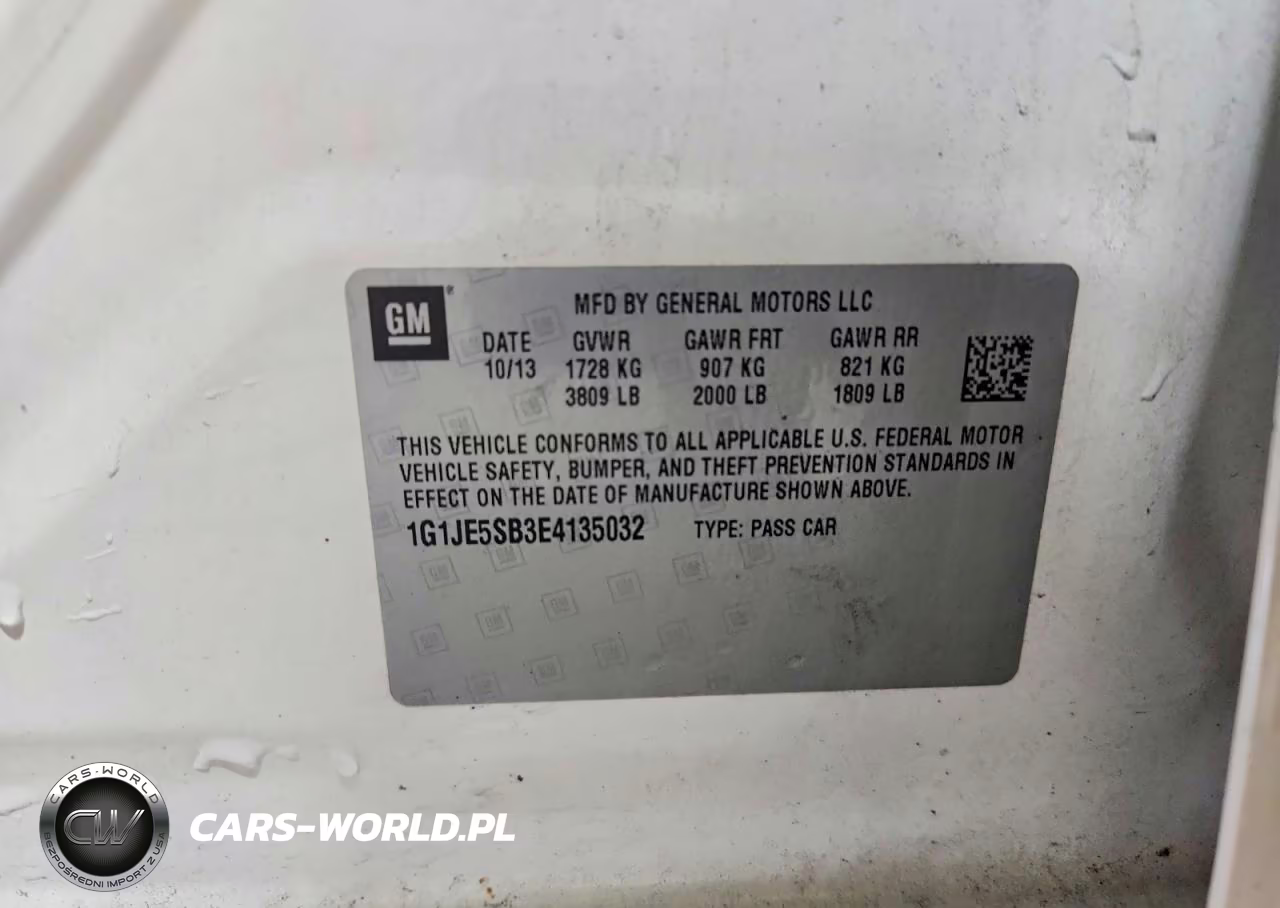 2014 Chevrolet Sonic Ltz VIN:1G1JE5SB3E4135032 - 12