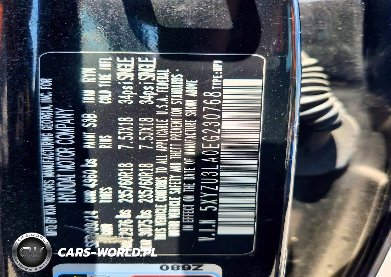 2014 Hyundai Santa Fe Sport 2.0T VIN:5XYZU3LA0EG230768 - 14