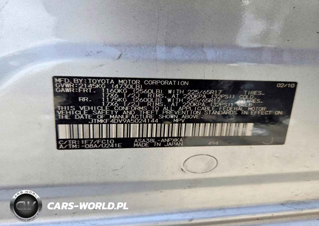 2010 Toyota Rav4 Base VIN:JTMKF4DV9A5024144 - 12