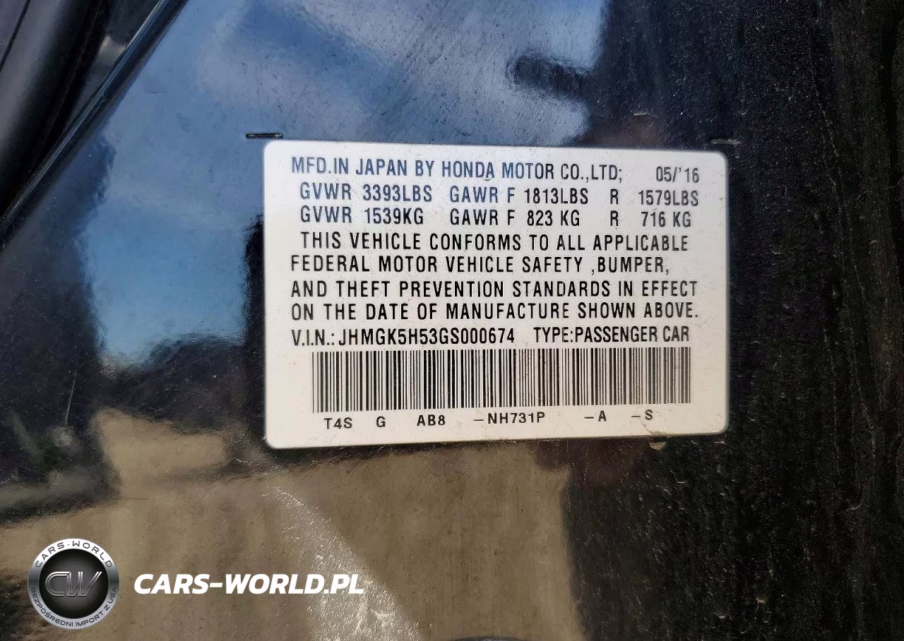2016 Honda Fit Lx VIN:JHMGK5H53GS000674 - 12