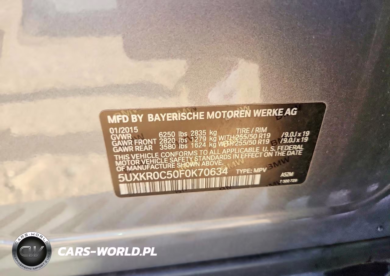 2015 BMW X5 xDrive35I VIN:5UXKR0C50F0K70634 - 13