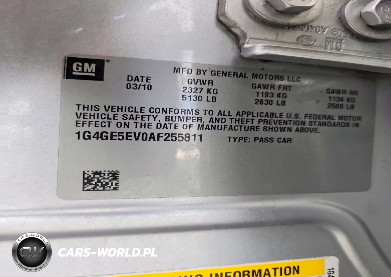 2010 Buick Lacrosse Cxs VIN:1G4GE5EV0AF255811 - 12