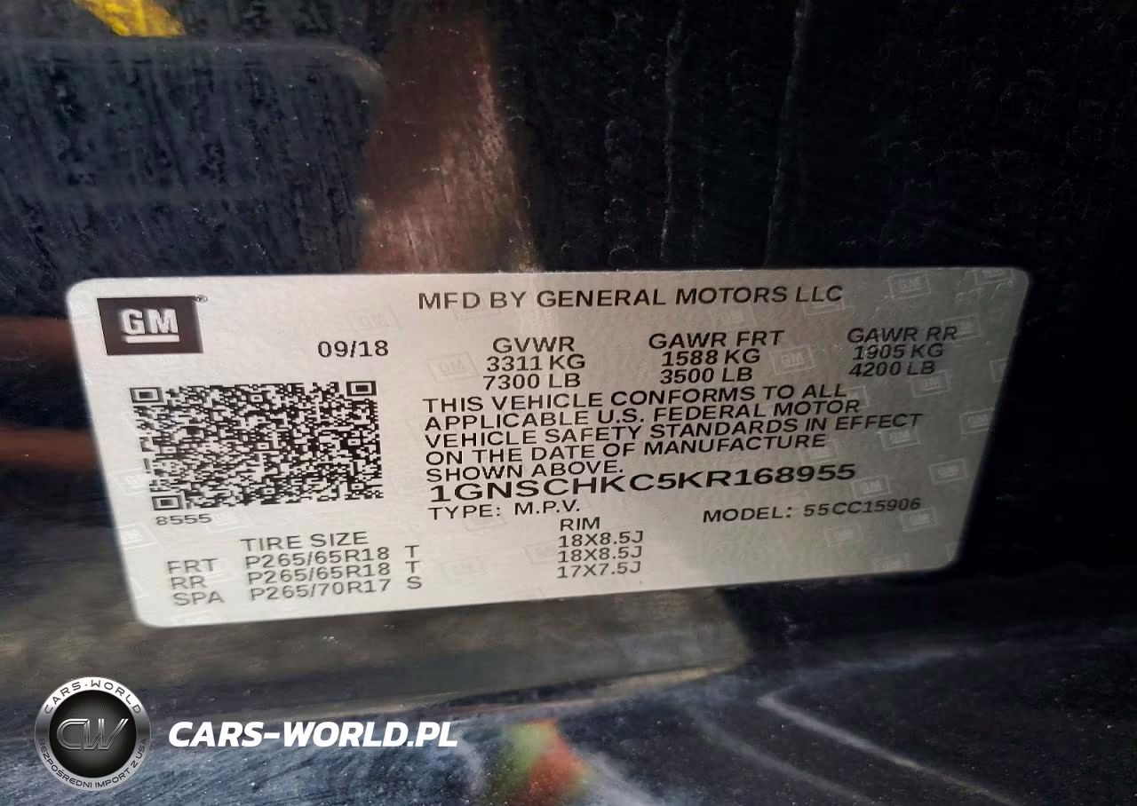 2019 Chevrolet Suburban C1500 Lt VIN:1GNSCHKC5KR168955 - 13
