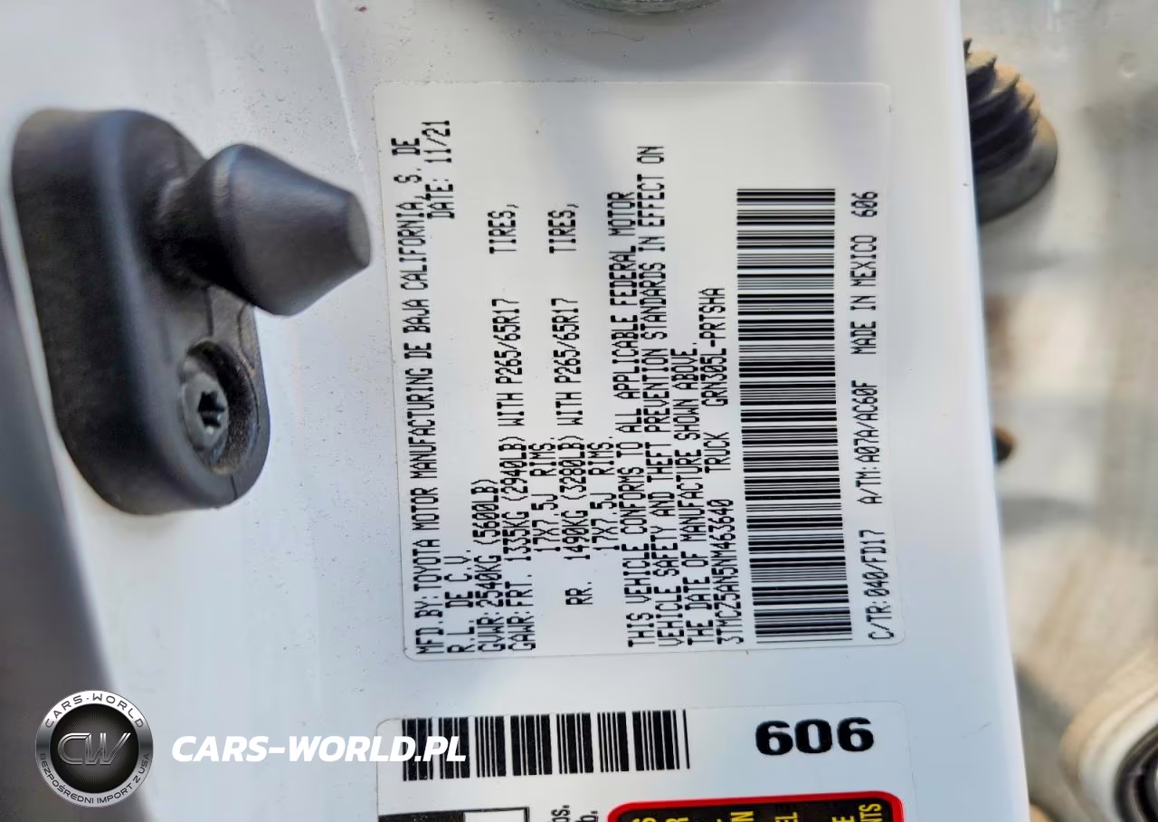 2022 Toyota Tacoma Trd Sport VIN:3TMCZ5AN5NM463640 - 12