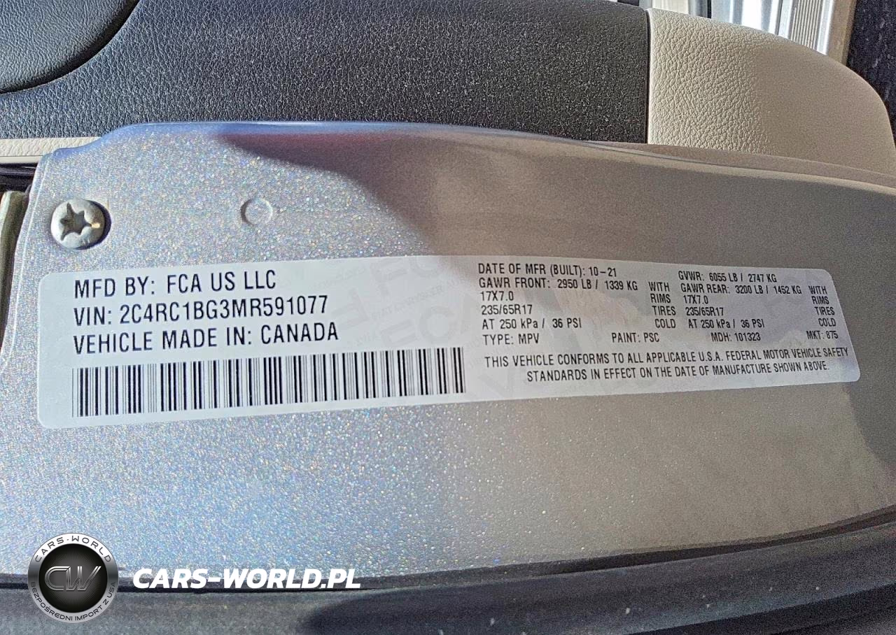 2021 Chrysler Pacifica Touring L VIN:2C4RC1BG3MR591077 - 13