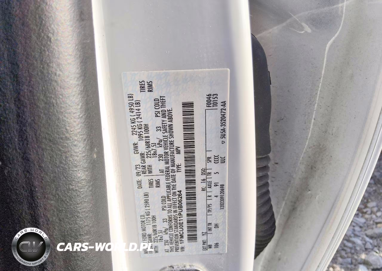 2023 Ford Escape VIN:1FMCU0E11PUB06264 - 13
