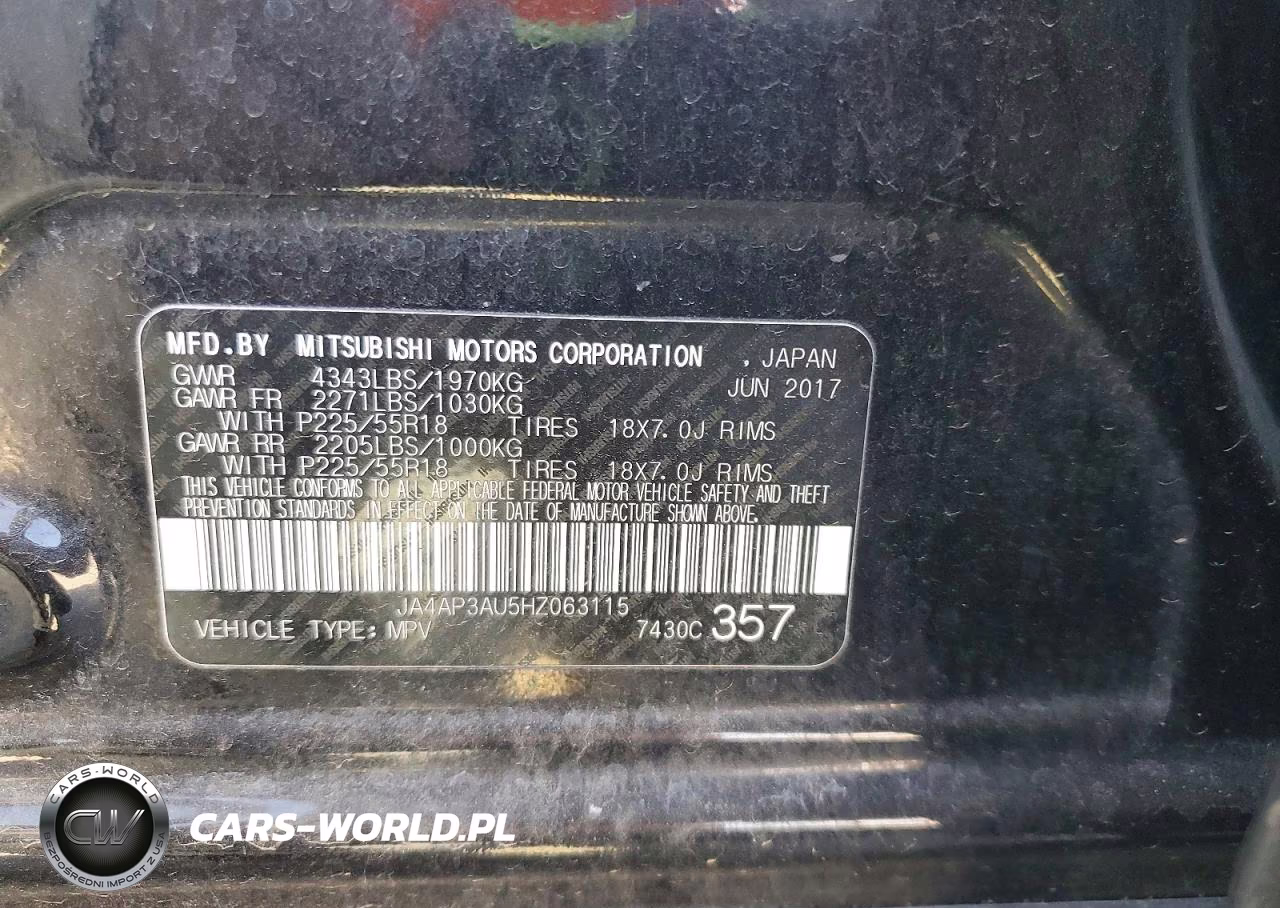 2017 Mitsubishi Outlander Sport Es VIN:JA4AP3AU5HZ063115 - 12