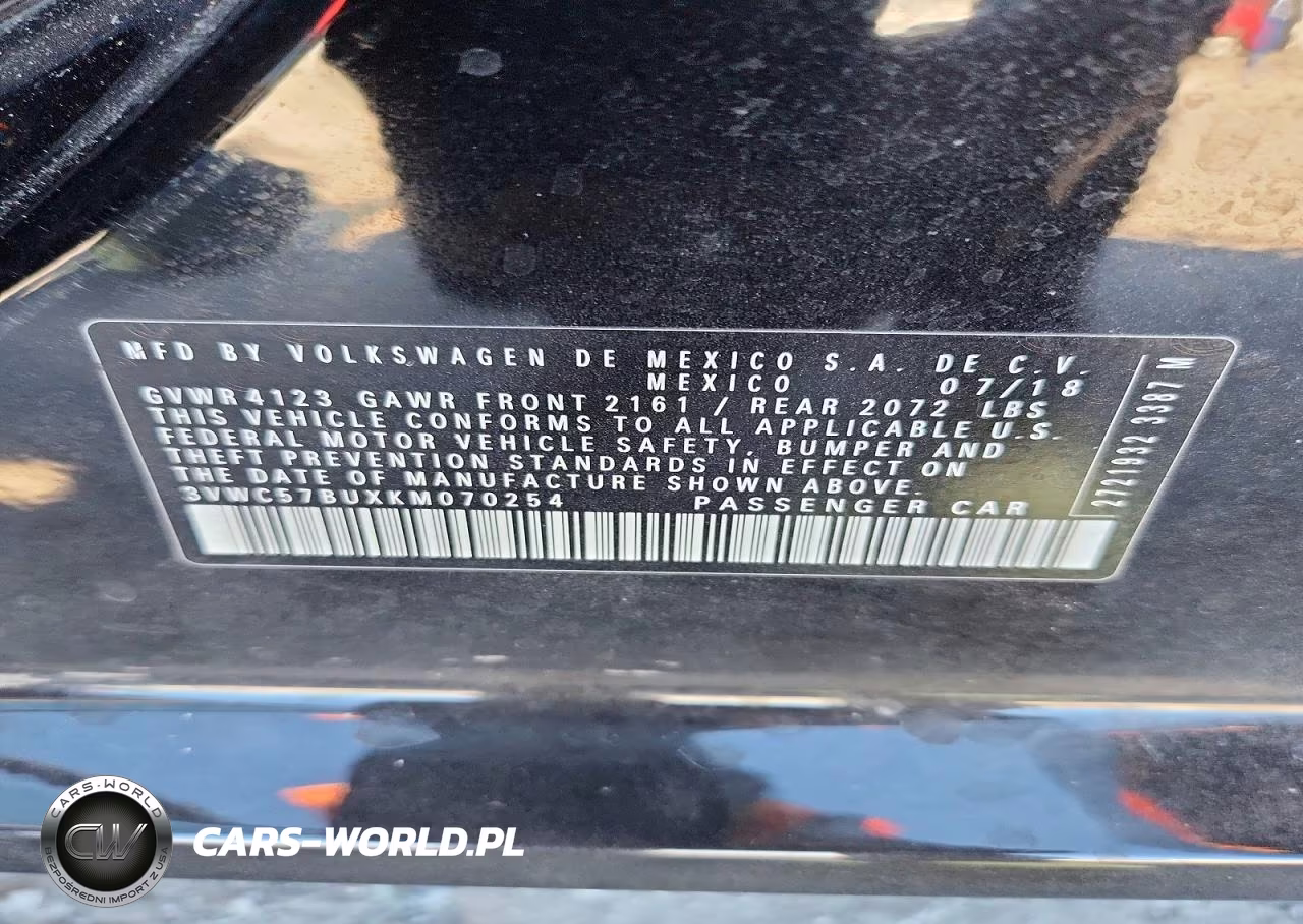 2019 Volkswagen Jetta S VIN:3VWC57BUXKM070254 - 12