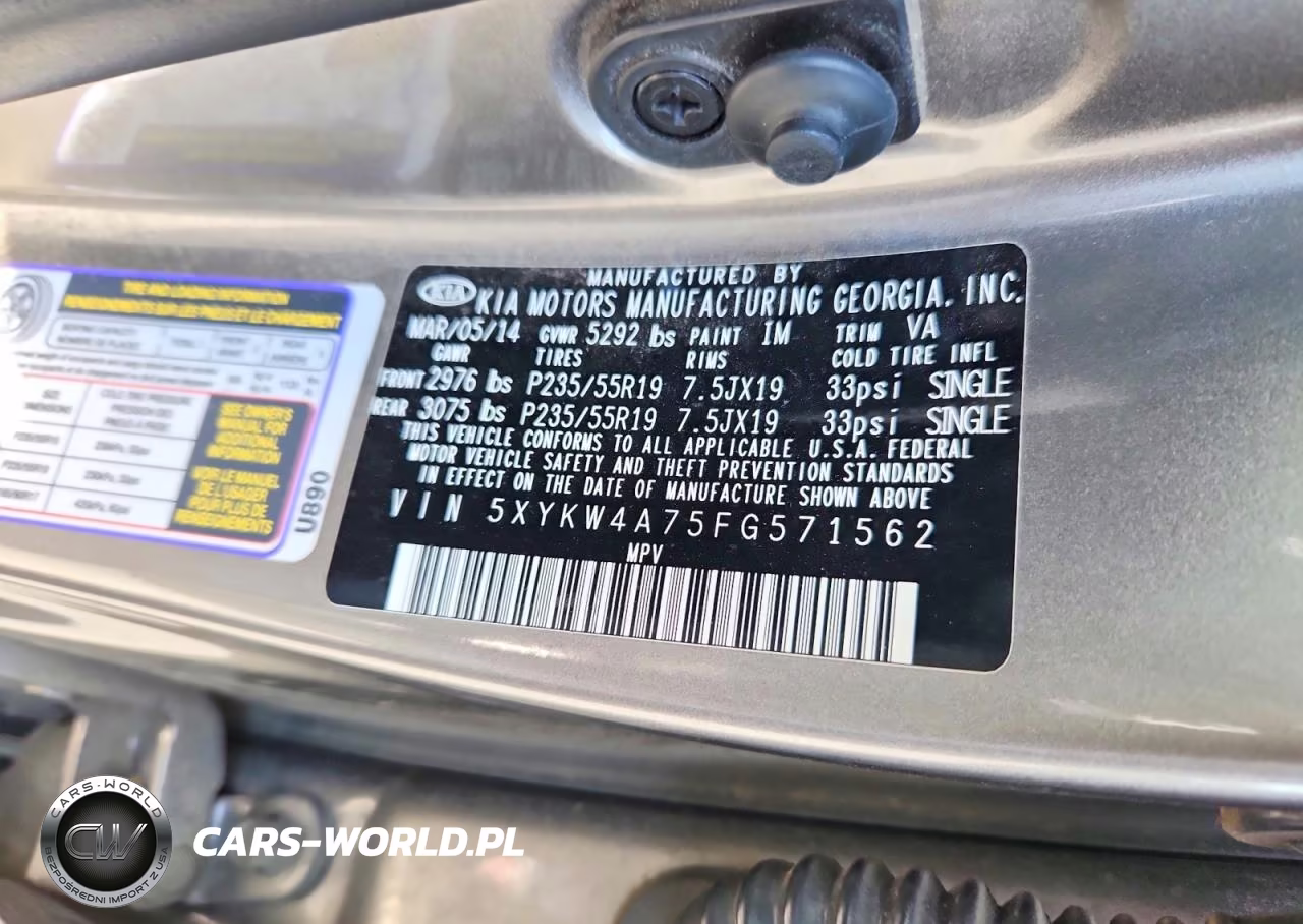 2015 Kia Sorento Sx Limited VIN:5XYKW4A75FG571562 - 14