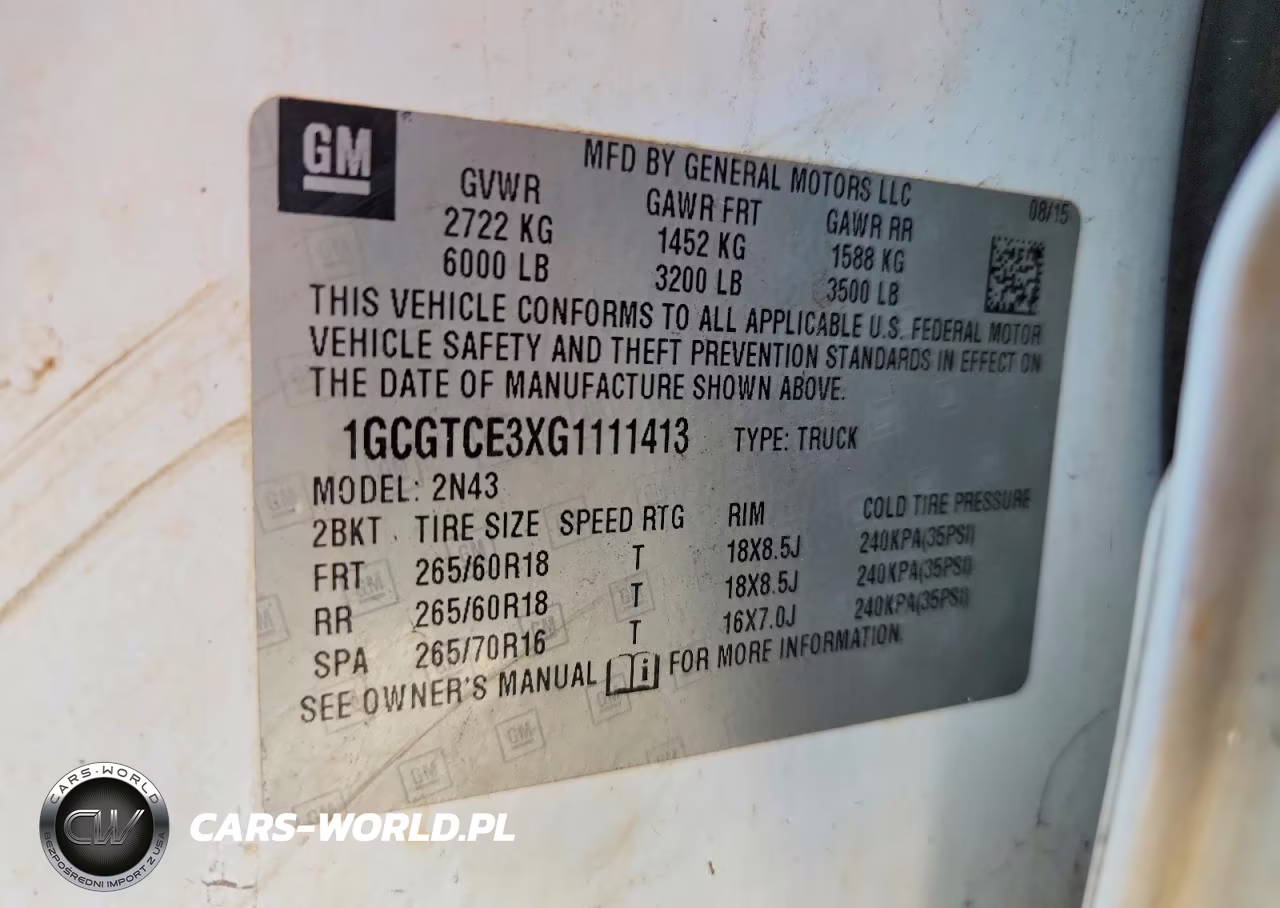 2016 Chevrolet Colorado Lt VIN:1GCGTCE3XG1111413 - 12
