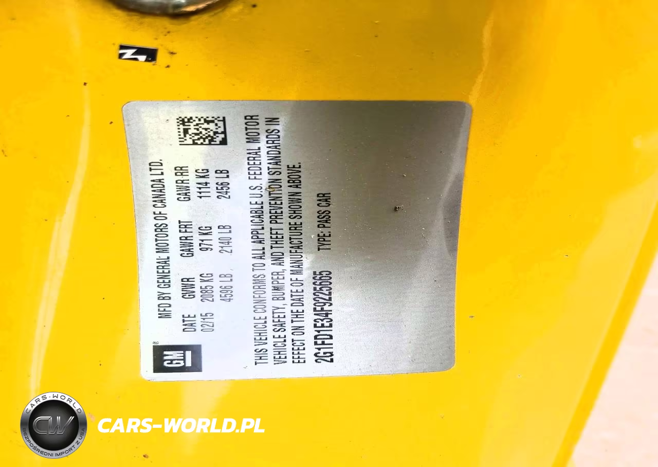 2015 Chevrolet Camaro Lt VIN:2G1FD1E34F9225665 - 12