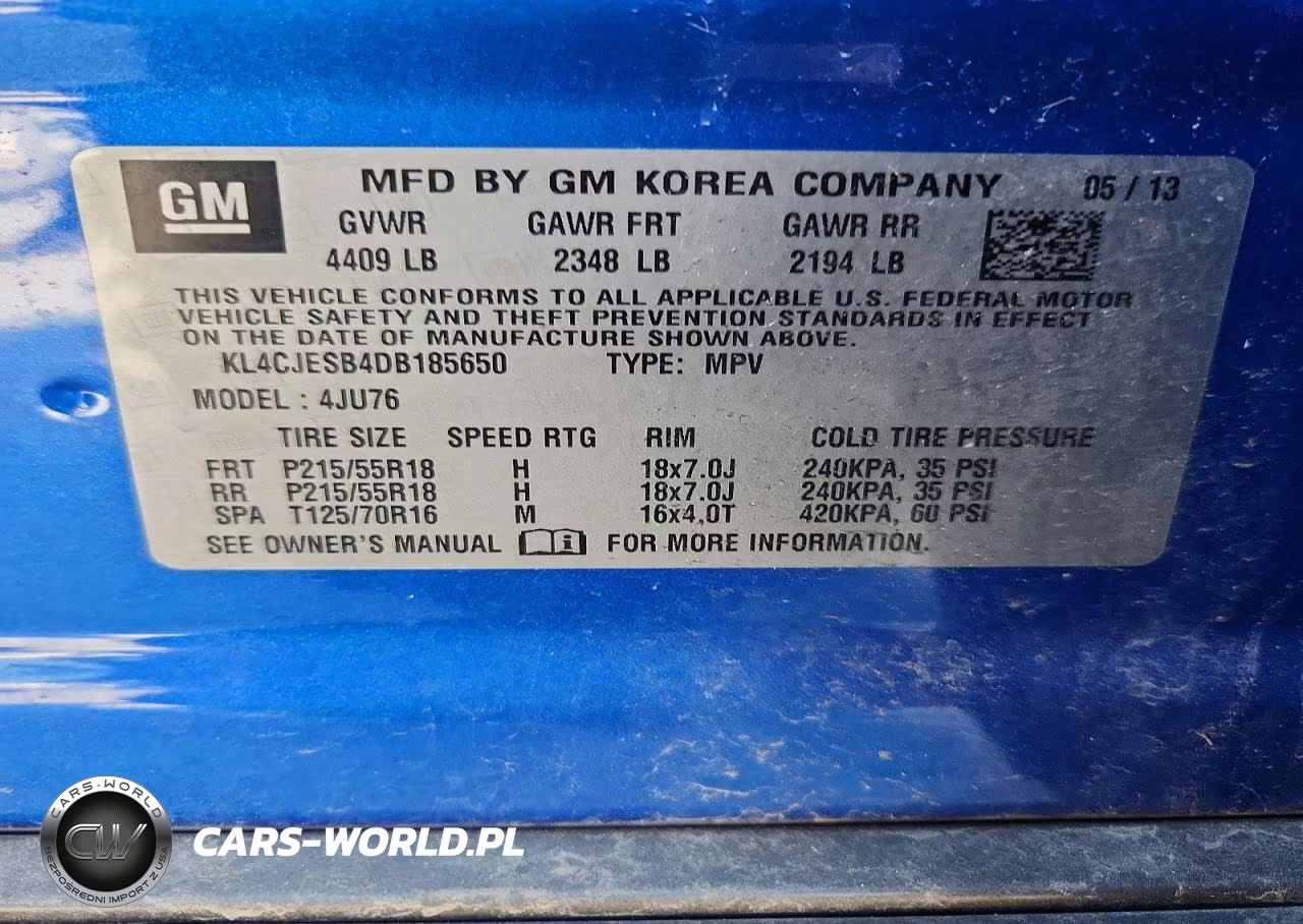 2013 Buick Encore VIN:KL4CJESB4DB185650 - 13