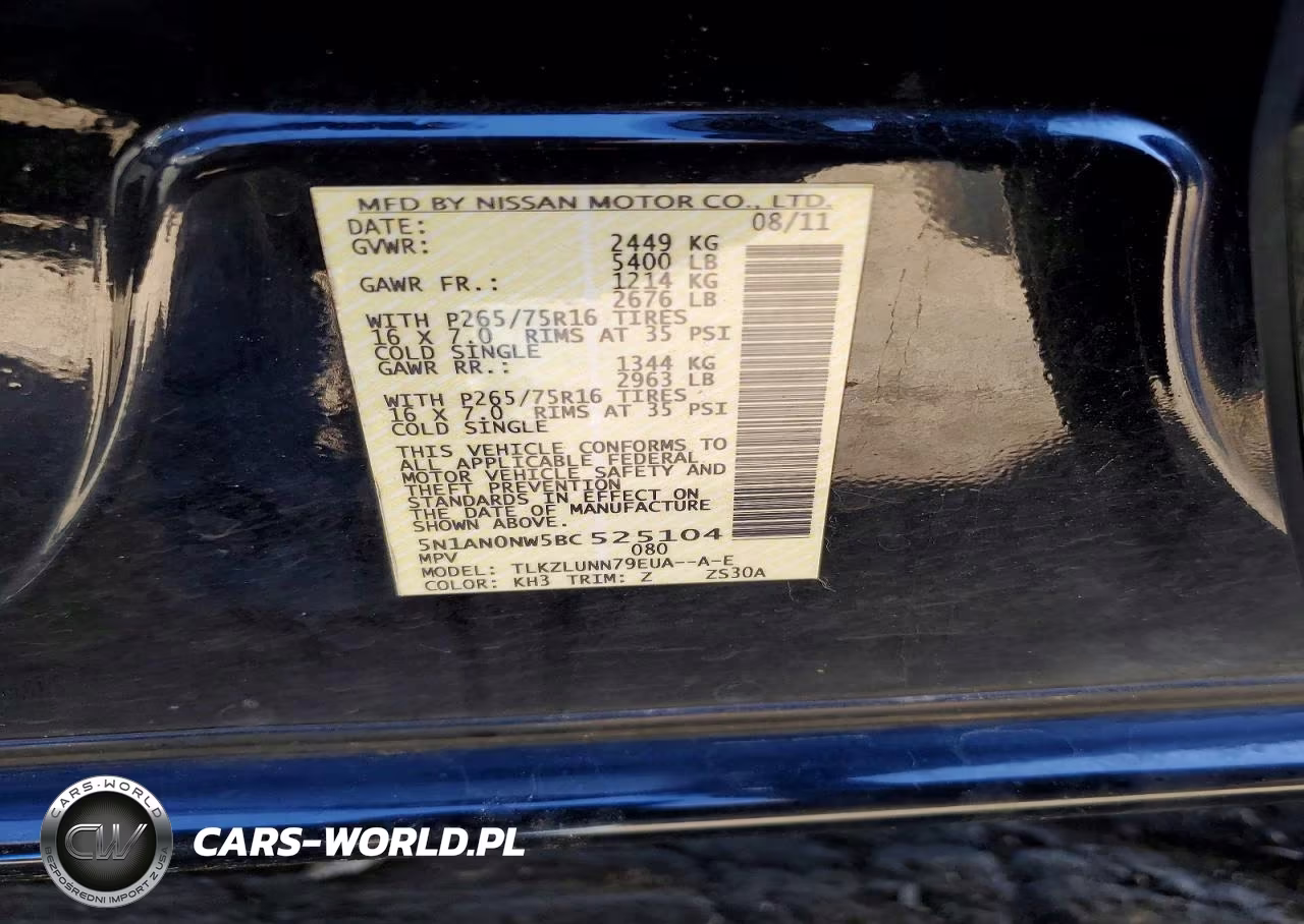 2011 Nissan Xterra X VIN:5N1AN0NW5BC525104 - 12
