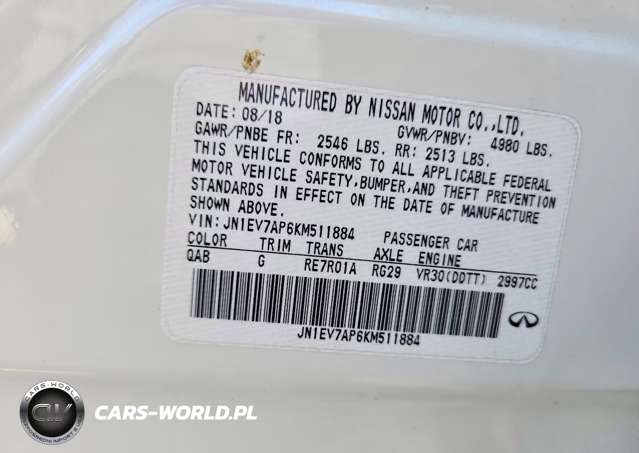 2019 Infiniti Q50 3.0T Luxe VIN:JN1EV7AP6KM511884 - 12