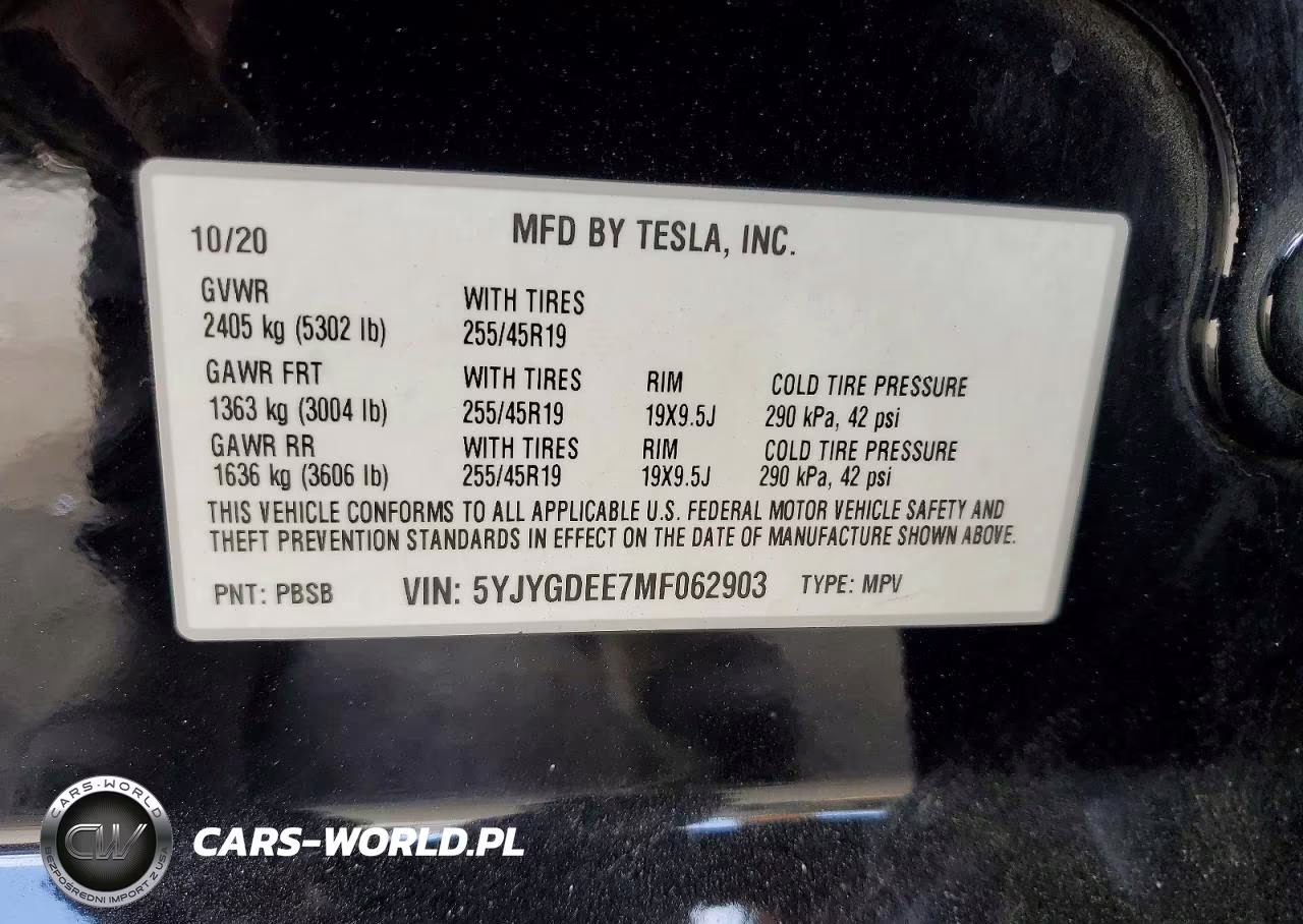 2021 Tesla Model Y VIN:5YJYGDEE7MF062903 - 12