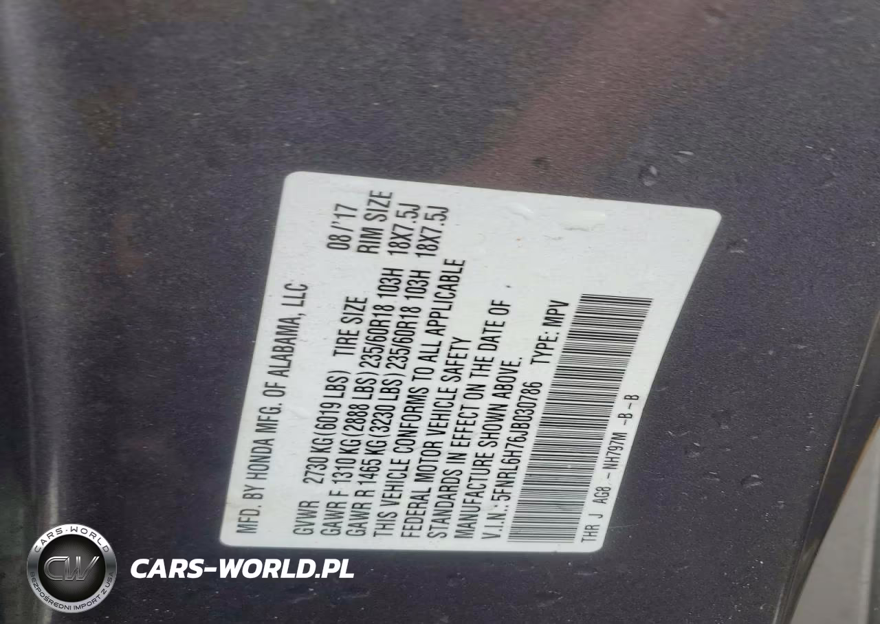 2018 Honda Odyssey Exl VIN:5FNRL6H76JB030786 - 13