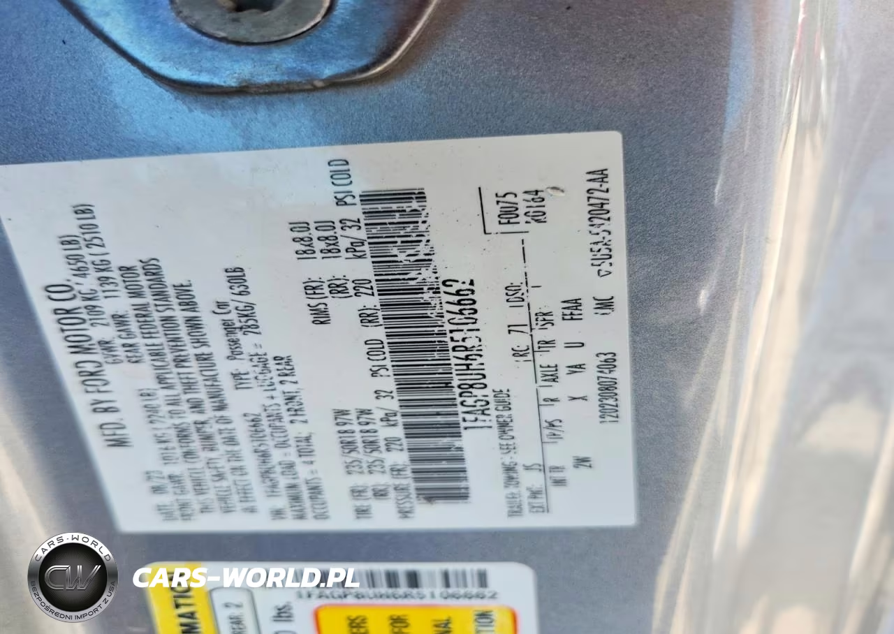 2024 Ford Mustang VIN:1FAGP8UH6R5106662 - 12