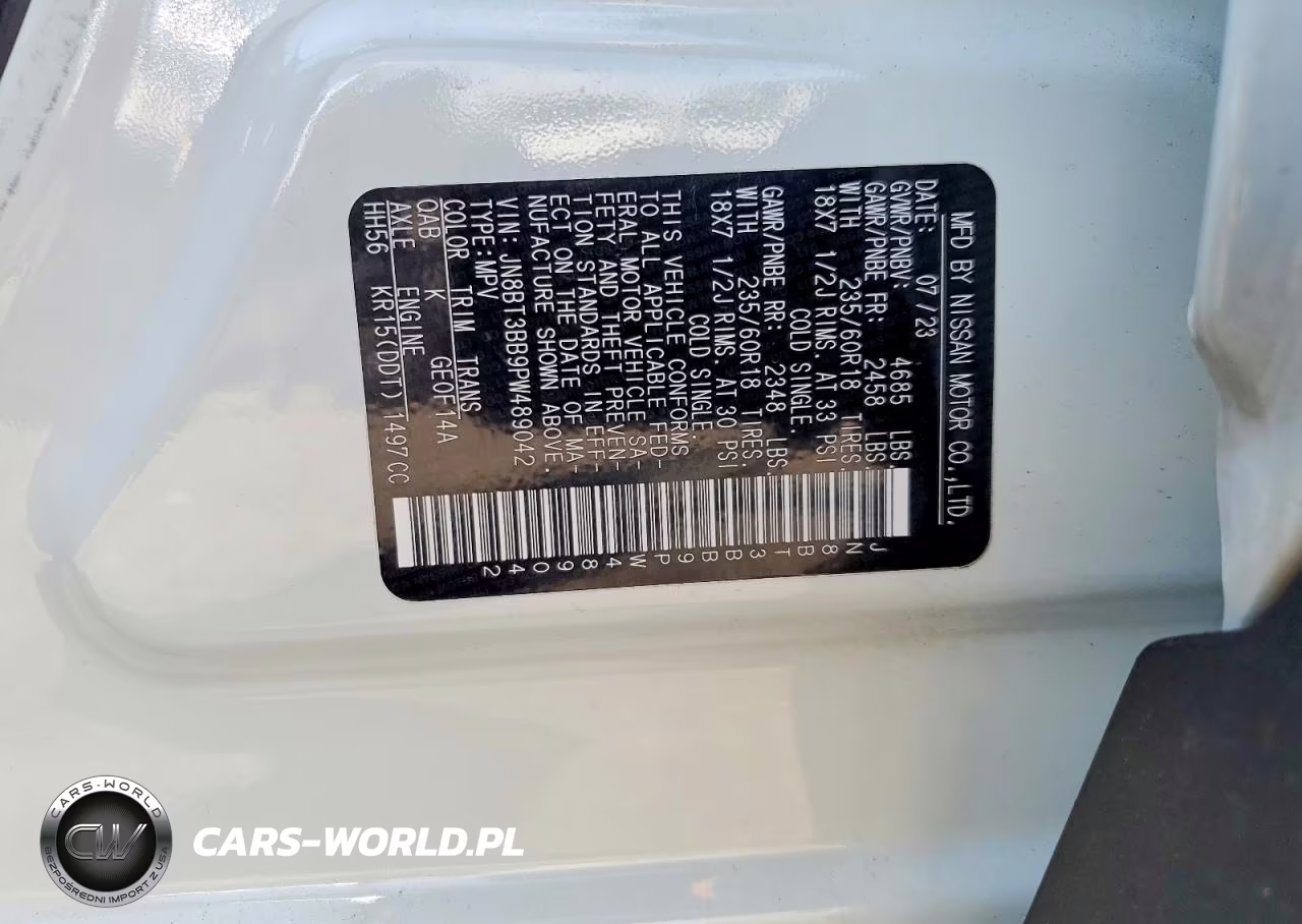 2023 Nissan Rogue Sv VIN:JN8BT3BB9PW489042 - 12