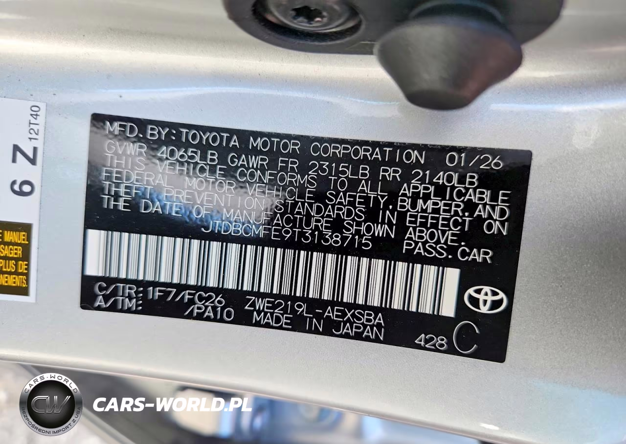 2026 Toyota Corolla Hybrid Se VIN:JTDBCMFE9T3138715 - 13