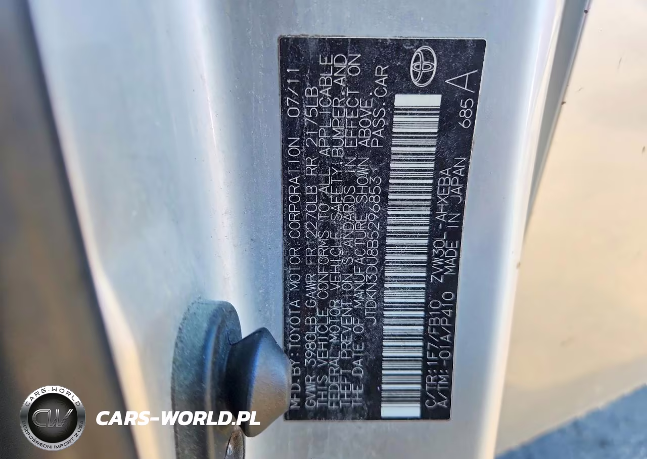 2011 Toyota Prius Three VIN:JTDKN3DU8B5296853 - 12