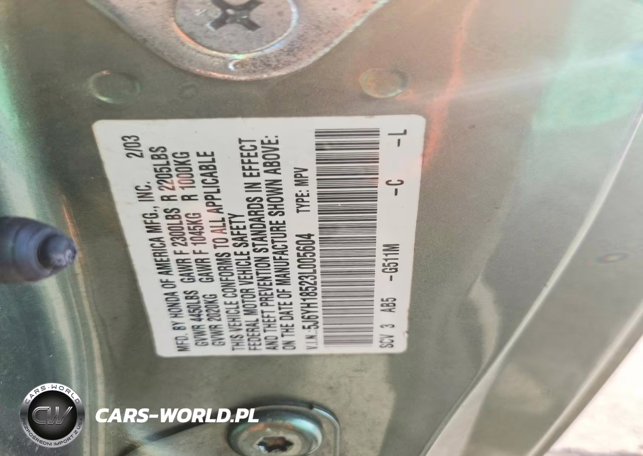 2003 Honda Element Ex VIN:5J6YH18523L005604 - 13