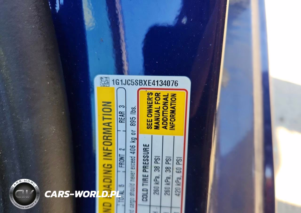 2014 Chevrolet Sonic Lt Auto VIN:1G1JC5SBXE4134076 - 12