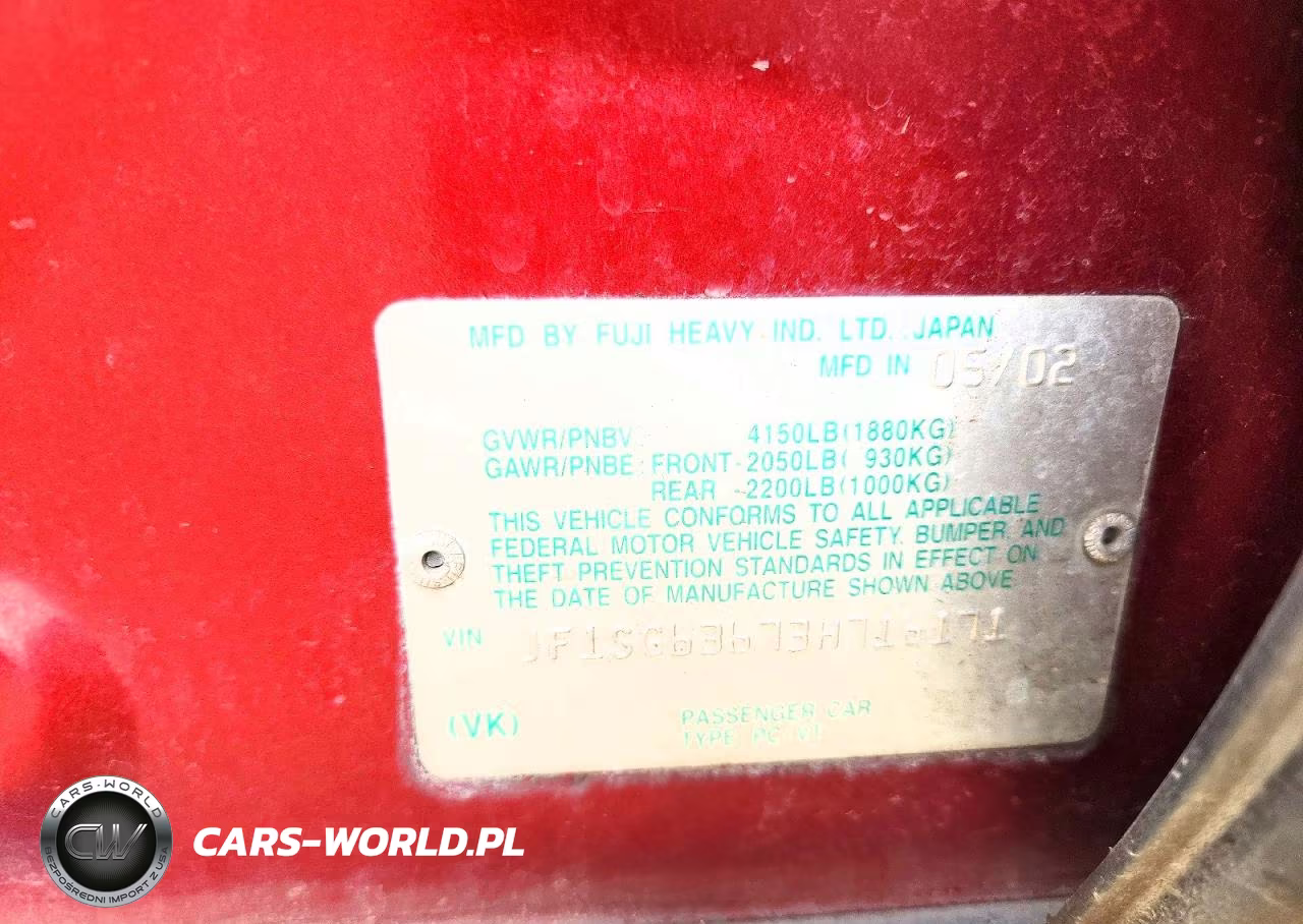 2003 Subaru Forester 2.5X VIN:JF1SG63673H716171 - 12